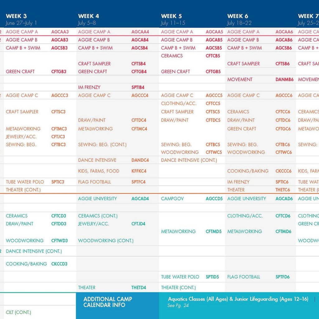 Youthprogramssummer2016maincalendar 28601105 Summer