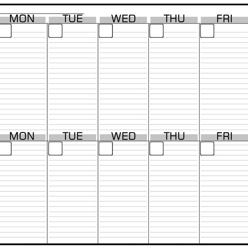 2 Week Blank Calendar Calendar Printable Free Free 2 Week Blank