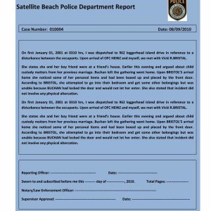 20 Police Report Template Examples Fake Real Template Lab