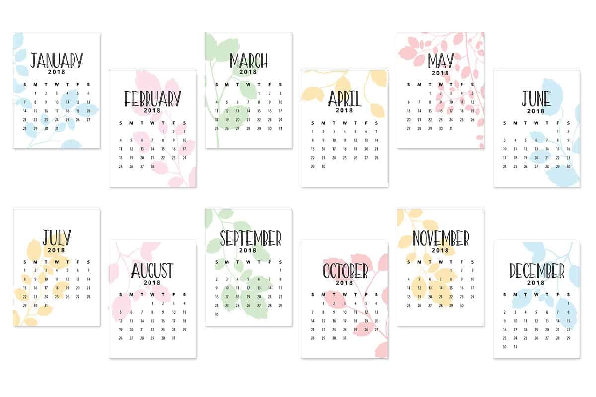 2018 Calendar Journal Cards Love Paper Crafts 