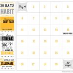 30 Day Printable Calendar Detoxinista