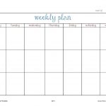 7 Day Weekly Planner Template Printable Template Calendar Design