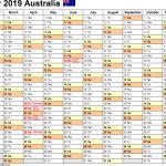 Australia Calendar 2019 Free Printable Pdf Templates