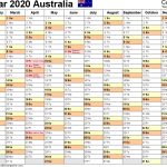 Australia Calendar 2020 Free Printable Pdf Templates