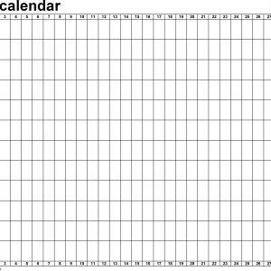 Blank Calendar 9 Free Printable Microsoft Excel Templates