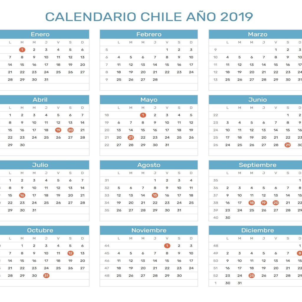 Calendario 2019 Chile Pdf Best Reviews 2019