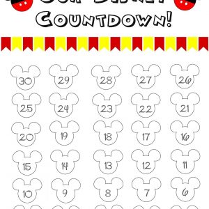 Disney World Countdown Calendar Free Printable The Momma Diaries