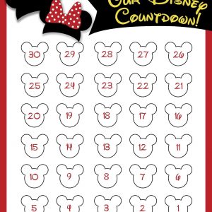 Disneyland Countdown Calendar Designs Nicolina Disney