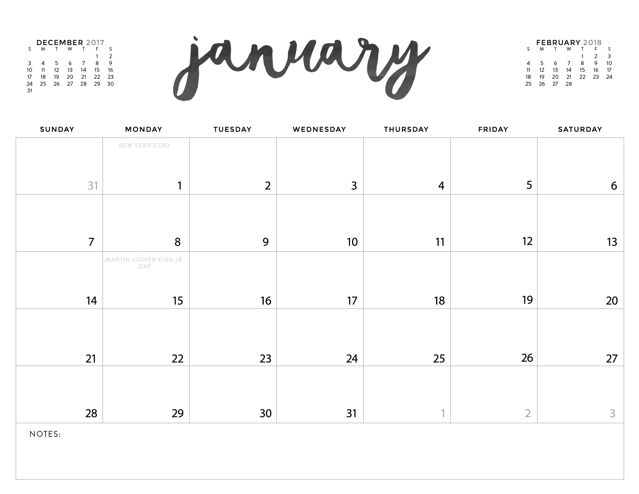 Cool Printable Calendars Qualads