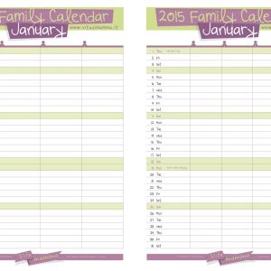 Family Calendars Printable 6 Best Of Free Printable Family Calendar