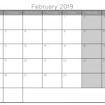 Fillable Monthly Calendar February 2019 Free Calendar Templates