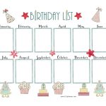 Free Birthday Calendar Customize Online Print At Home