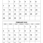 Free Download Printable Calendar 2018 2 Months Per Page 6 Pages