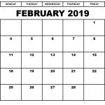 Free February 2019 Calendar Template Download Free Online Calendars