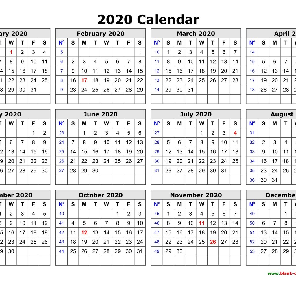 Free Printable 3 Month Calendar 2020 Free Download Printable