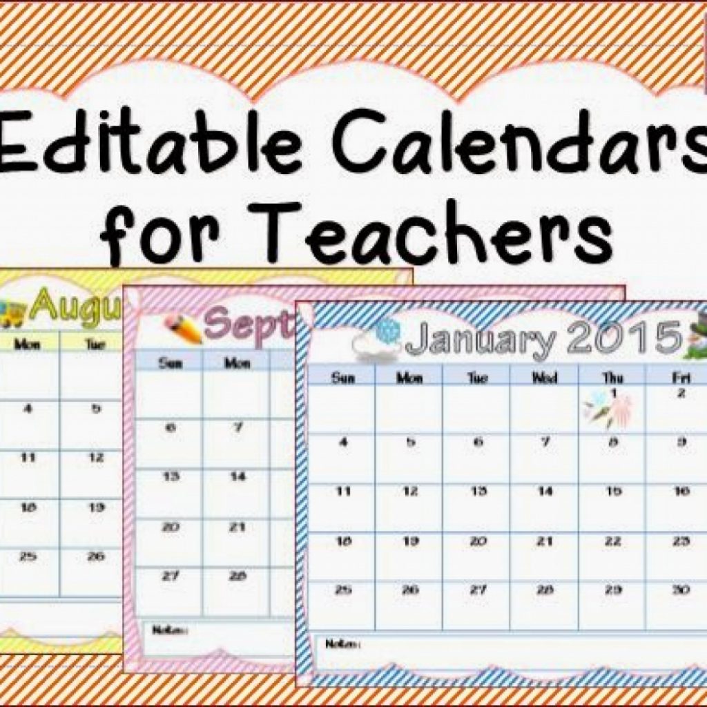 Free Printable Calendars For Teachers 2017 2018 Printable Calendar