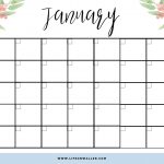 Free Printable Fill In Floral Calendar Cassie Scroggins