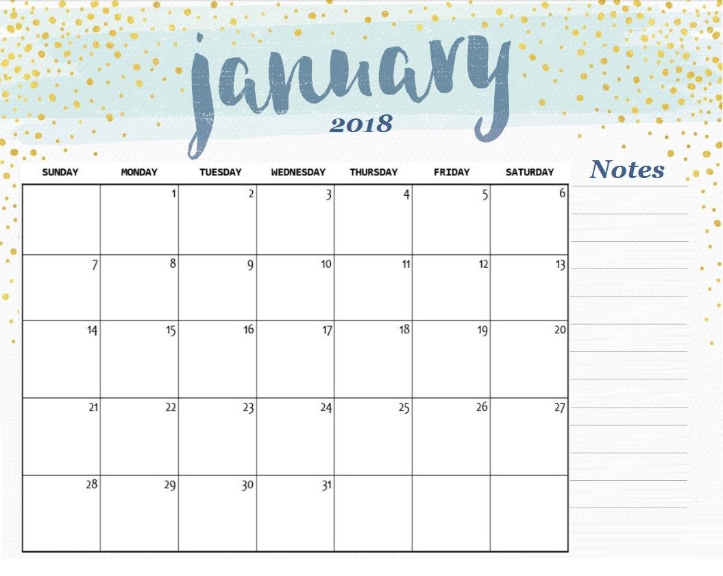 Free Printable January 2018 Desk Calendar Maxcalendars Pinterest 