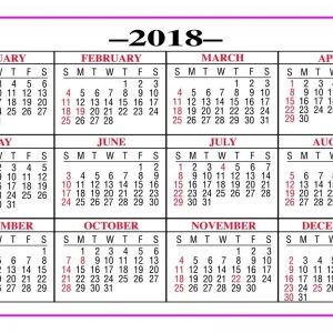 Free Printable Pocket Size Calendar 2018 Template Calendar Printable