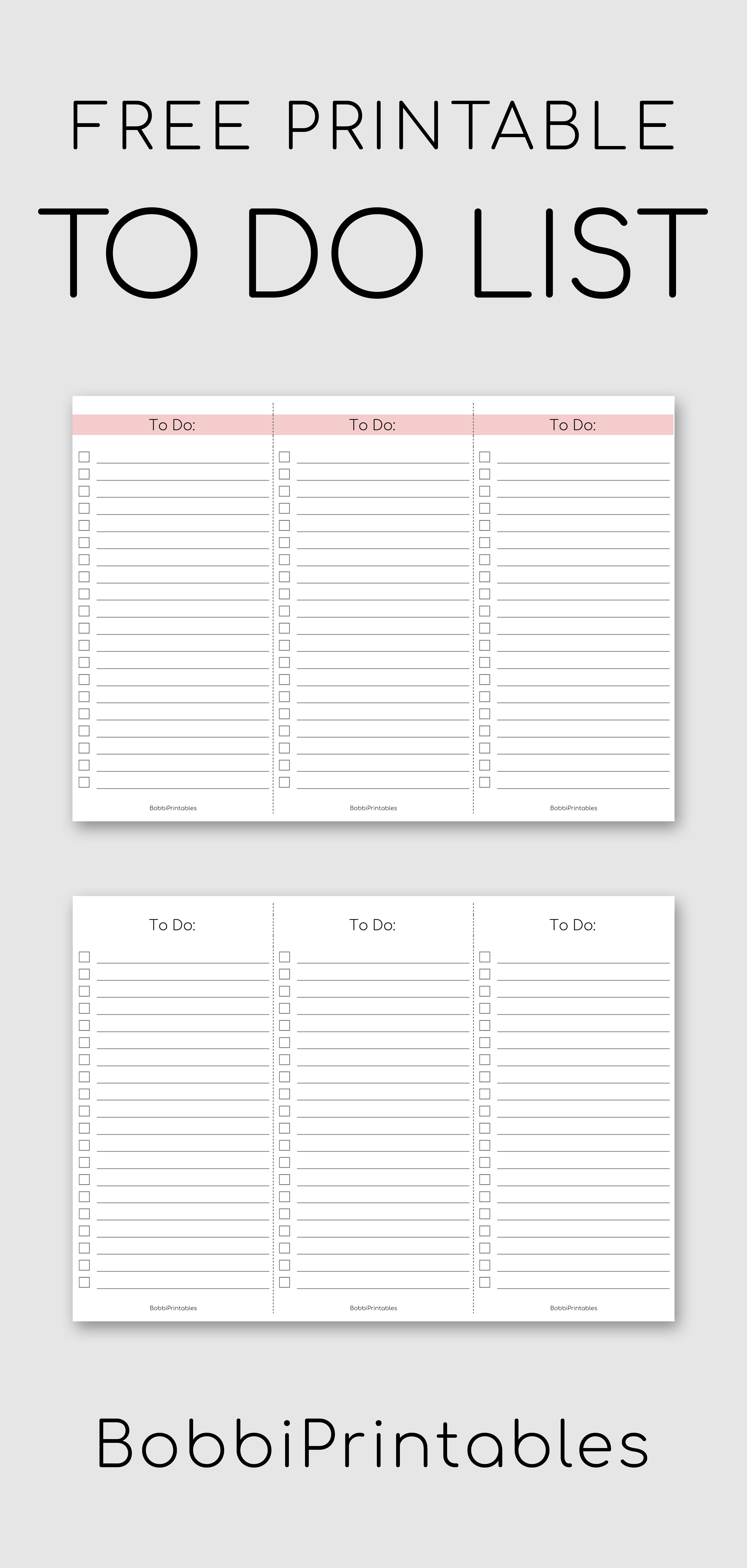 Free Printable To Do List Free Printable List Todolist Todo 