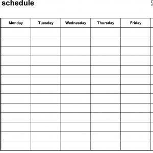 Free Weekly Schedule Templates For Excel 18 Templates