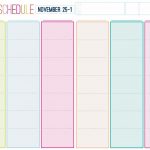 Gallery For Free Printable Weekly Calendar Cute Calendars