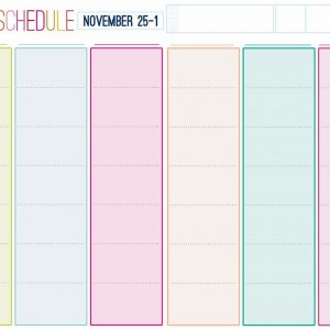 Gallery For Free Printable Weekly Calendar Cute Calendars