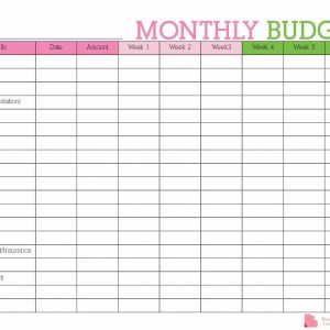 Keep Track Of Your Monthly Expenditures With This Free Printable