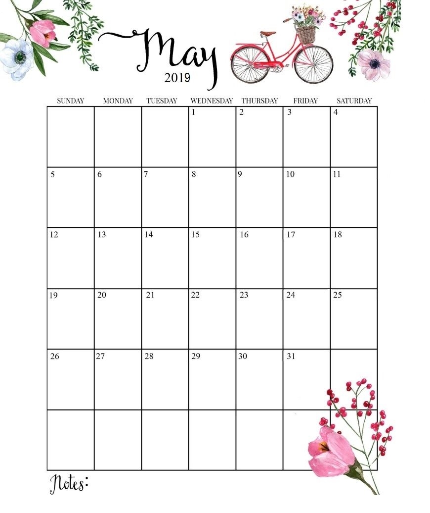 May 2019 Calendar Cute Printable Month Calendarmay 2019 Desk 