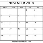 November 2018 Printable Calendars Fresh Calendars