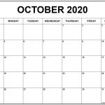 October 2020 Calendar 56 Templates Of 2020 Printable Calendars