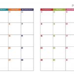 Printable 2 Page Monthly Calendar 2 Page Monthly Planner Template