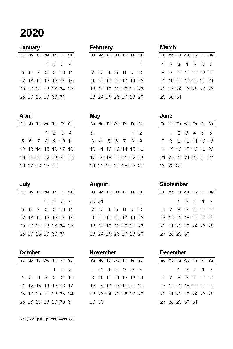 Printable 2020 15 Calendar Free Printable Calendars And Planners 