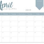 Printable April 2019 Planner Desk Calendar Calendar 2018