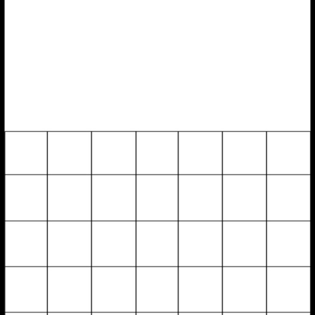 Printable Blank Calendar Grid Calendar Pinterest Blank