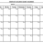 Printable Blank Calendar Template Organizing Pinte