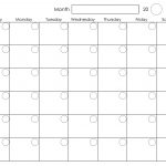 Printable Blank Monthly Calendar Calendar Template Printable