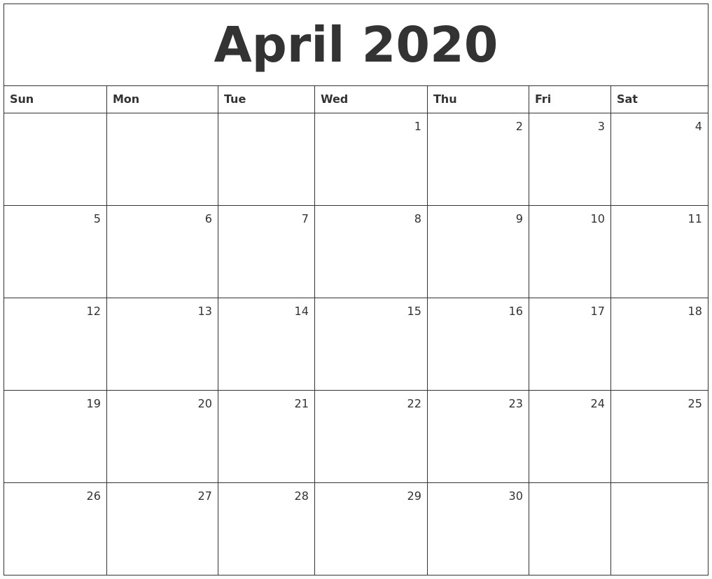 Printable Daily Calendar 2020 June 2020 Blank Calendar Template 