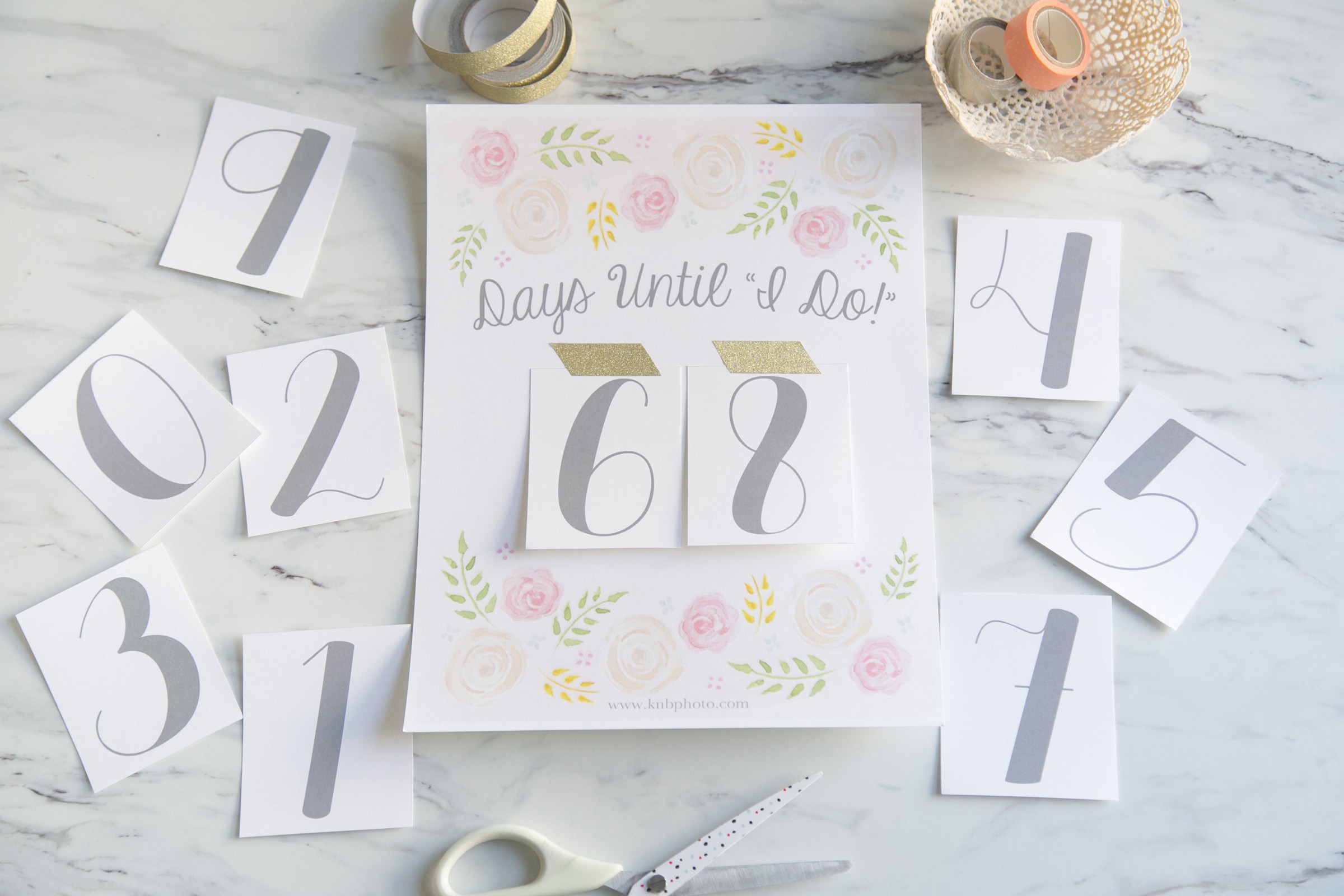 Printable Wedding Countdown Calendar K B Graphy Our Blog Monthly 