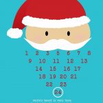 Santa Advent Calendar Inviting Printables Food Pinterest