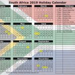 South Africa 2019 2020 Holiday Calendar