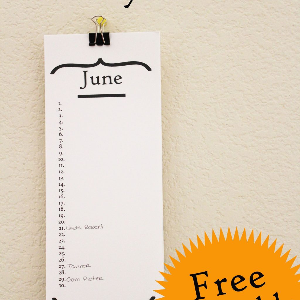 This Perpetual Birthday Calendar Is A Free Printable Hang In Your