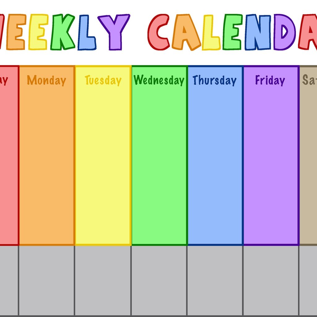 Toddler Weekly Calendar Projects In Parenting