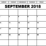 September 2018 Calendar Templates Professional Calendar Printable