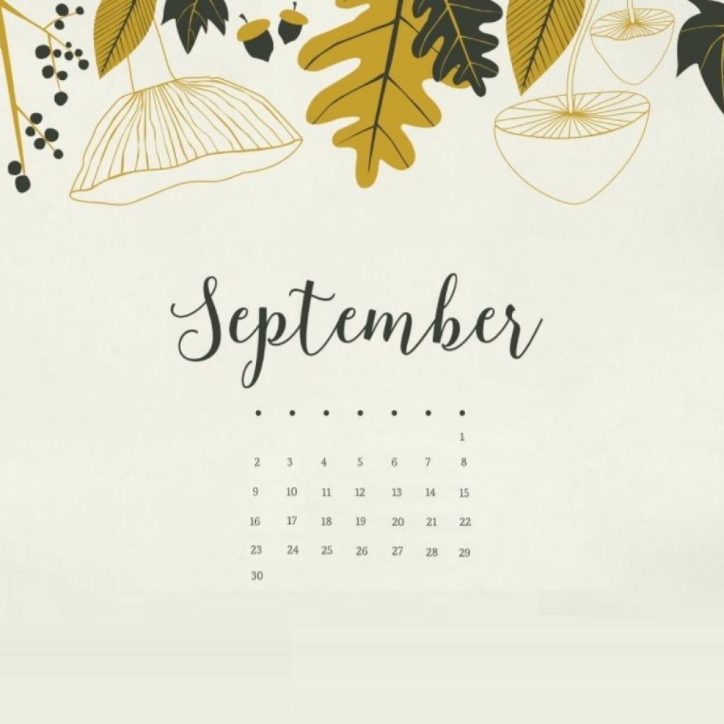 September 2018 Calendar Wallpapers Calendar 2018 Pinterest