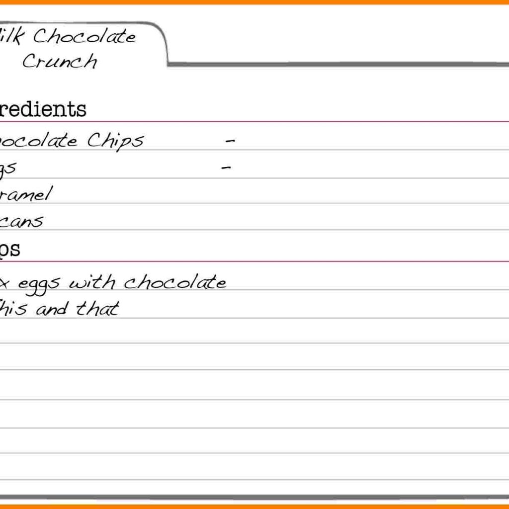 001 Recipe Card Template Word Web Photo Gallery Free Editable
