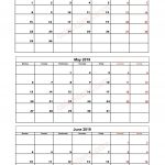 2 Quarter 2 Calendar 2019 Printable Download Free2 Monthly