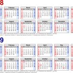 2018 2019 Calendar Free Printable Two Year Excel Calendars