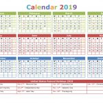 2019 Calendar With Holidays Printable Calendar Template Free