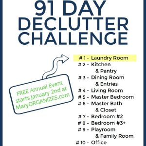 2019 Declutter Challenge Clean Organize Tips Hacks